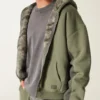 Hollister x Crocs Sherpa-foret hættetrøje med lynlås