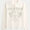 Hollywood Graphic Thermal Henley Hollywood Graphic Thermal Henley