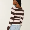 Ikonisk sweater med V-hals og kabelstrik Ikonisk sweater med V-hals og kabelstrik
