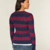 Ikonisk sweater med V-hals og kabelstrik Ikonisk sweater med V-hals og kabelstrik