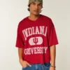Indiana University Hoosiers grafisk fodboldtrøje Indiana University Hoosiers grafisk fodboldtrøje