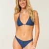Jacquard-bikiniunderdel med dobbelt stropper