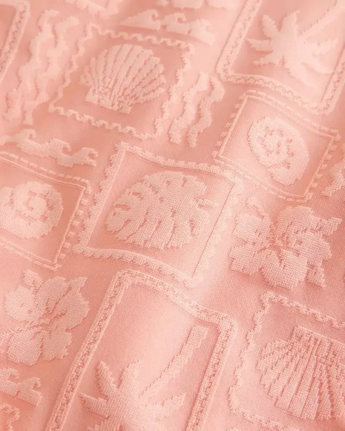Jacquard-bikiniunderdel med dobbelt stropper