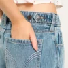 Justerbar talje Lav talje Medium vask Baggy jeans Justerbar talje Lav talje Medium vask Baggy jeans