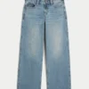 Justerbar talje Lav talje Medium vask Baggy jeans Justerbar talje Lav talje Medium vask Baggy jeans