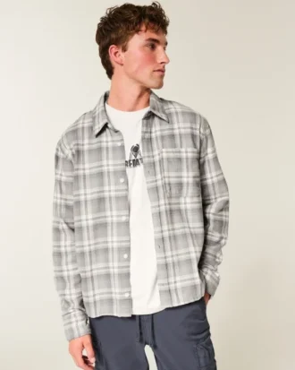 Kasseformet flannelskjorte
