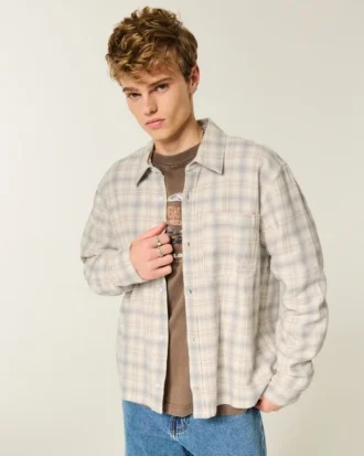 Kasseformet flannelskjorte