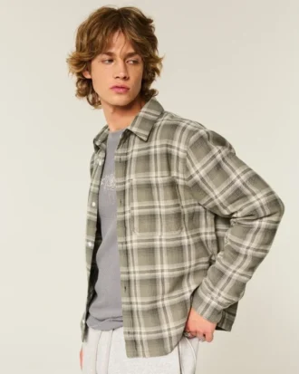 Kasseformet flannelskjorte