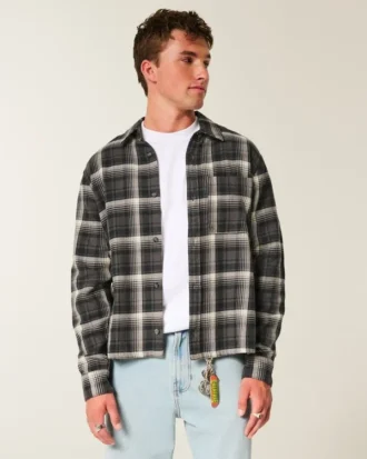 Kasseformet flannelskjorte