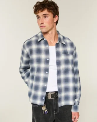 Kasseformet flannelskjorte