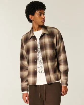 Kasseformet flannelskjorte