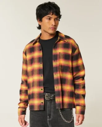 Kasseformet flannelskjorte
