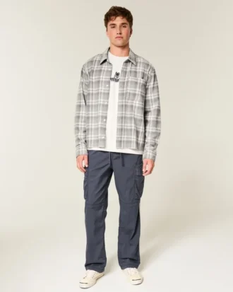 Kasseformet flannelskjorte