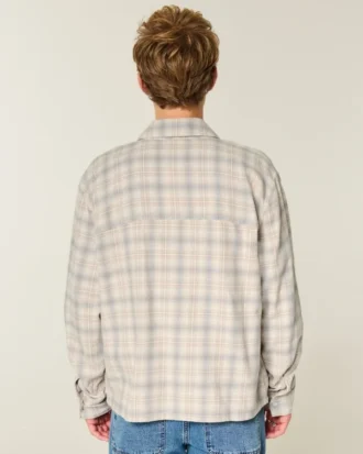 Kasseformet flannelskjorte