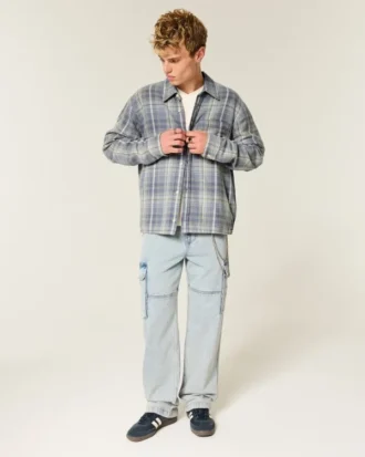 Kasseformet flannelskjorte