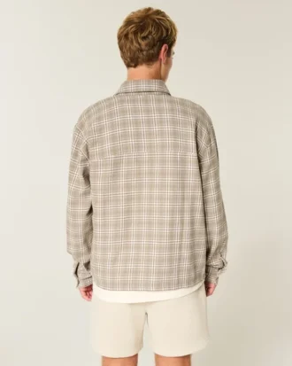 Kasseformet flannelskjorte Kasseformet flannelskjorte