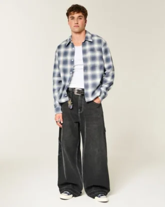 Kasseformet flannelskjorte