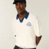 Kasseformet kortærmet sweaterpolo