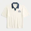 Kasseformet kortærmet sweaterpolo