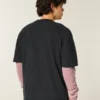 Kasseformet, kraftig T-shirt med mikro-logo og rund halsudskæring