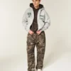 Kasseformet Michigan State University Spartans-grafik-hoodie med lynlås