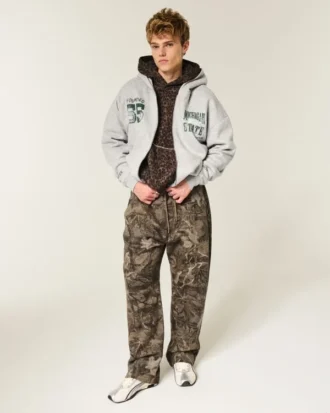 Kasseformet Michigan State University Spartans-grafik-hoodie med lynlås Kasseformet Michigan State University Spartans-grafik-hoodie med lynlås