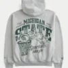 Kasseformet Michigan State University Spartans-grafik-hoodie med lynlås