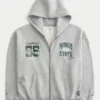 Kasseformet Michigan State University Spartans-grafik-hoodie med lynlås