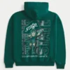 Kasseformet Michigan State University Spartans grafisk hættetrøje Kasseformet Michigan State University Spartans grafisk hættetrøje