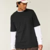 Kasseformet T-shirt i kraftig bomuld
