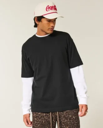 Kasseformet T-shirt i kraftig bomuld