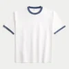 Kasseformet T-shirt i kraftig bomuld Kasseformet T-shirt i kraftig bomuld