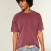 Kasseformet T-shirt i kraftig bomuld