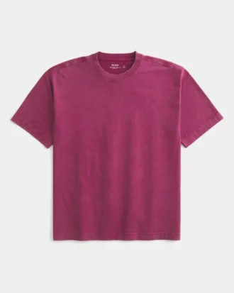 Kasseformet T-shirt i kraftig bomuld