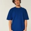 Kasseformet T-shirt i kraftig bomuld
