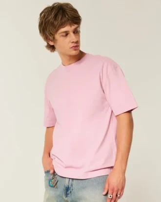 Kasseformet T-shirt i kraftig bomuld