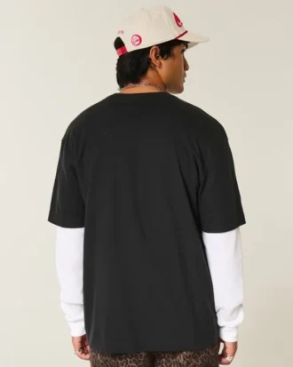 Kasseformet T-shirt i kraftig bomuld