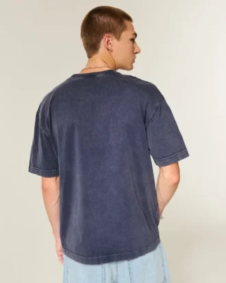 Kasseformet T-shirt i kraftig bomuld