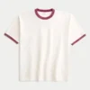 Kasseformet T-shirt i kraftig bomuld Kasseformet T-shirt i kraftig bomuld