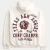 Kasseformet Texas A&M University-hoodie med lynlås og grafik Kasseformet Texas A&M University-hoodie med lynlås og grafik
