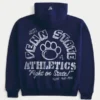 Kasseformet zip-up Penn State University Nittany Lions grafisk hættetrøje Kasseformet zip-up Penn State University Nittany Lions grafisk hættetrøje
