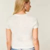 Kortærmet baby-T-shirt med hjorteprint