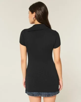Kortærmet tunika-sweater