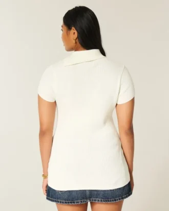 Kortærmet tunika-sweater