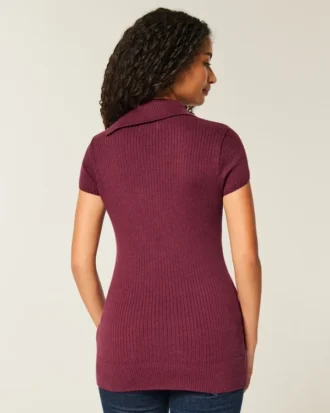Kortærmet tunika-sweater