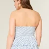 Lagdelt halterneck-babydoll-top Lagdelt halterneck-babydoll-top