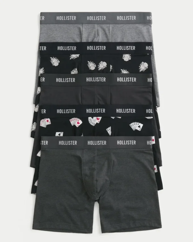 Lang boxershorts 5-pak