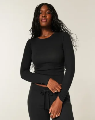 Langærmet baby-T-shirt