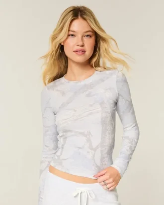 Langærmet baby-T-shirt