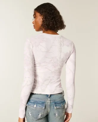 Langærmet baby-T-shirt